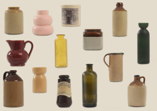 Vintage Stoneware Bottles
