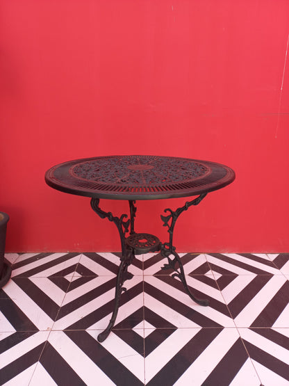 Steel Black Round Table